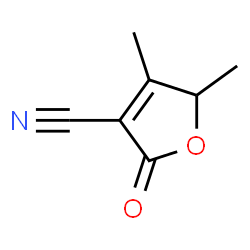 2-Pentenoicacid,2-cyano-4-hydroxy-3-methyl-,gamma-lactone(7CI) structure