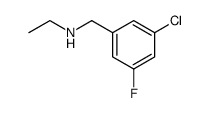 (3-Chloro-5-fluoro-benzyl)-ethyl-amine结构式