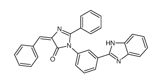 (5Z)-3-[3-(1H-benzimidazol-2-yl)phenyl]-5-benzylidene-2-phenylimidazol-4-one Structure