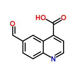 6-Formyl-4-quinolinecarboxylic acid结构式