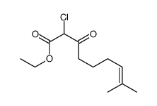 ethyl 2-chloro-8-methyl-3-oxonon-7-enoate Structure