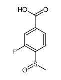 3-fluoro-4-methylsulfinylbenzoic acid结构式