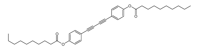 [4-[4-(4-decanoyloxyphenyl)buta-1,3-diynyl]phenyl] decanoate结构式