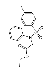 ethyl N-[(4-methylphenyl)sulfonyl]-N-phenylglycinate Structure