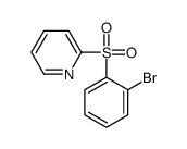 2-(2-bromophenyl)sulfonylpyridine Structure