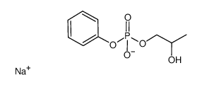 monosodium 2-hydroxypropyl phenyl phosphate结构式