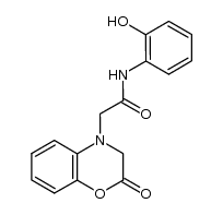 (2-oxo-2,3-dihydro-benz[1,4]oxazin-4-yl)-acetic acid-(2-hydroxy-anilide) Structure