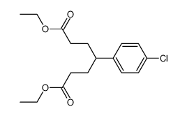 4-(4-chloro-phenyl)-heptanedioic acid diethyl ester结构式