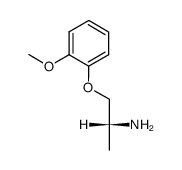 (R)-1-(o-methoxyphenoxy)-2-aminopropane结构式