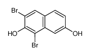 1,3-dibromo-naphthalene-2,7-diol Structure