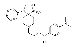 8-[4-[4-(dimethylamino)phenyl]-4-oxobutyl]-1-phenyl-1,3,8-triazaspiro[4.5]decan-4-one结构式