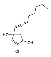 4-chloro-1-octa-1,2-dienylcyclopent-4-ene-1,3-diol结构式