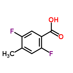 2,5-Difluoro-4-methylbenzoic acid Structure