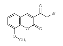 3-(2-溴乙酰基)-8-甲氧基色烯-2-酮结构式