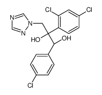 (1R,2R)-1-(4-chlorophenyl)-2-(2,4-dichlorophenyl)-3-(1,2,4-triazol-1-yl)propane-1,2-diol结构式