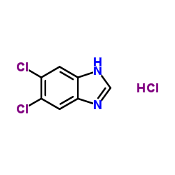 5,6-二氯苯并咪唑盐酸盐结构式