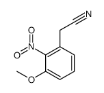 2-(3-methoxy-2-nitrophenyl)acetonitrile结构式