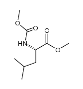 methyl (S)-2-methoxycarbonylamino-4-methyl-valerate结构式