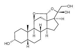 3α,5β-tetrahydroaldosterone Structure