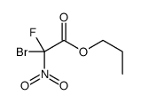 propyl 2-bromo-2-fluoro-2-nitroacetate Structure