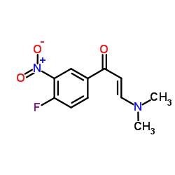 (2E)-3-(Dimethylamino)-1-(4-fluoro-3-nitrophenyl)-2-propen-1-one结构式