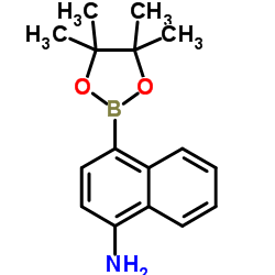 4-氨基萘-1-硼酸频那醇酯结构式