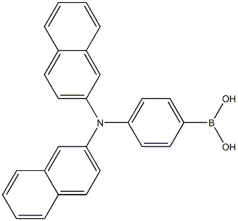 (4-(di(naphthalen-2-yl)amino)phenyl)boronic acid Structure