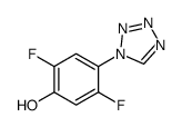 2,5-二氟-4-(1H-四唑-1-基)苯酚结构式