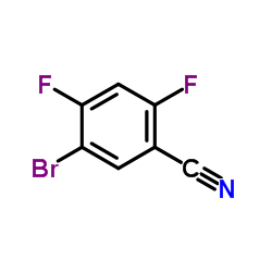 5-溴-2,4-二氟苯腈结构式