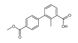 3-(4-methoxycarbonylphenyl)-2-methylbenzoic acid Structure