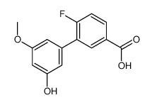 4-fluoro-3-(3-hydroxy-5-methoxyphenyl)benzoic acid Structure