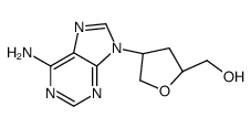 [(2R,4R)-4-(6-aminopurin-9-yl)oxolan-2-yl]methanol Structure