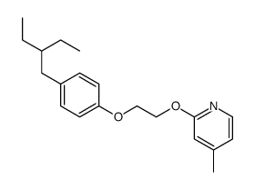 2-[2-[4-(2-ethylbutyl)phenoxy]ethoxy]-4-methylpyridine结构式