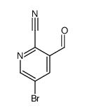 5-Bromo-3-formyl-2-pyridinecarbonitrile Structure