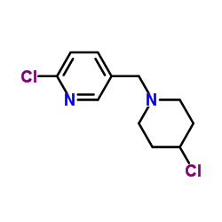 2-Chloro-5-[(4-chloro-1-piperidinyl)methyl]pyridine Structure