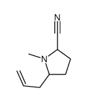 1-methyl-5-prop-2-enylpyrrolidine-2-carbonitrile Structure