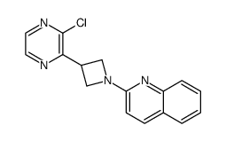 2-(3-(3-chloropyrazin-2-yl)azetidin-1-yl)quinoline Structure