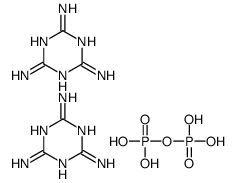 diphosphoric acid, compound with 1,3,5-triazine-2,4,6-triamine (1:2) Structure