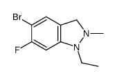 5-Bromo-1-ethyl-6-fluoro-2-Methylbenzodiazole structure