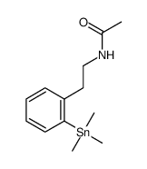 2-(trimethylstannylphenyl)ethylacetamide结构式