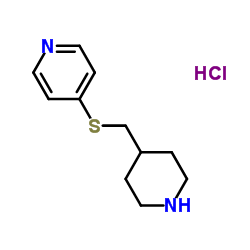 4-[(4-Piperidinylmethyl)sulfanyl]pyridine hydrochloride (1:1) Structure