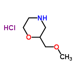 2-(Methoxymethyl)morpholine hydrochloride (1:1) Structure