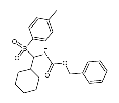 benzyl N-[1-((p-methylphenyl)sulfonyl)-cyclohexylmethyl]carbamate Structure