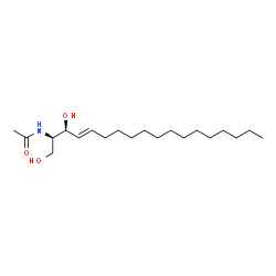 C2 L-erythro Ceramide (d18:1/2:0)结构式