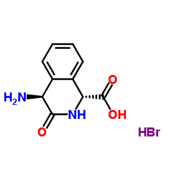 (1R,4S)-rel-4-Amino-1,2,3,4-tetrahydro-3-oxo-1-isoquinolinecarboxylic Acid Hydrobromide structure