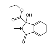 ethyl 1-hydroxy-2-methyl-3-oxoisoindole-1-carboxylate Structure