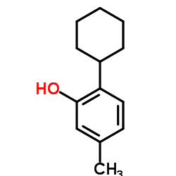 2-环己基-5-甲基苯酚结构式