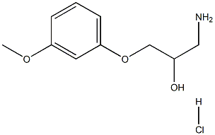 1-amino-3-(3-methoxyphenoxy)-2-propanol hydrochloride Structure