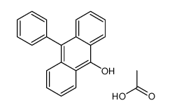 acetic acid,10-phenylanthracen-9-ol结构式