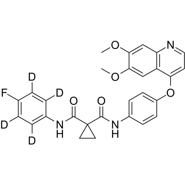 Cabozantinib-d4 Structure